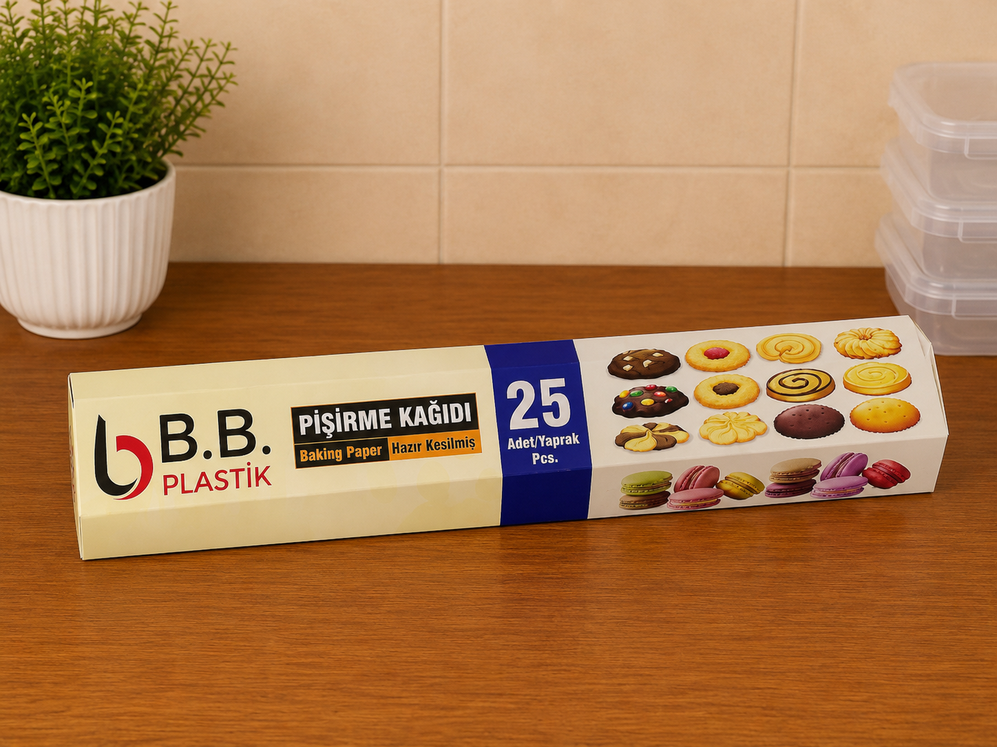 BBPLASTİKAMBALAJ 25 Adet Pişirme kağıdı görsel 1