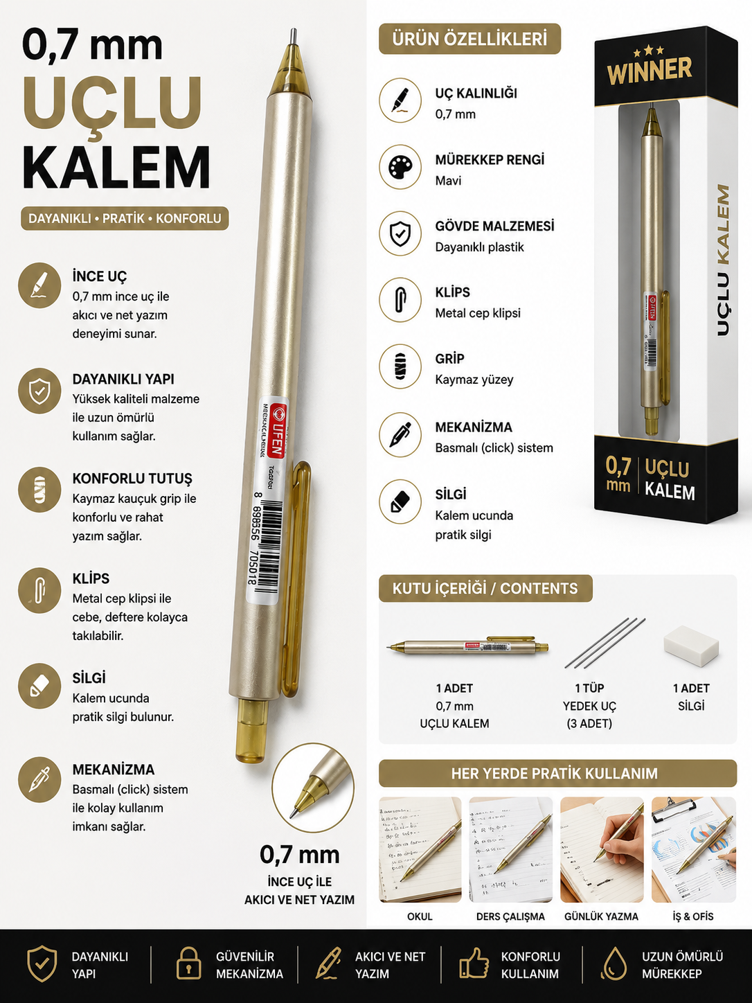 UFEN Versatil Uçlu Kalem görsel 1