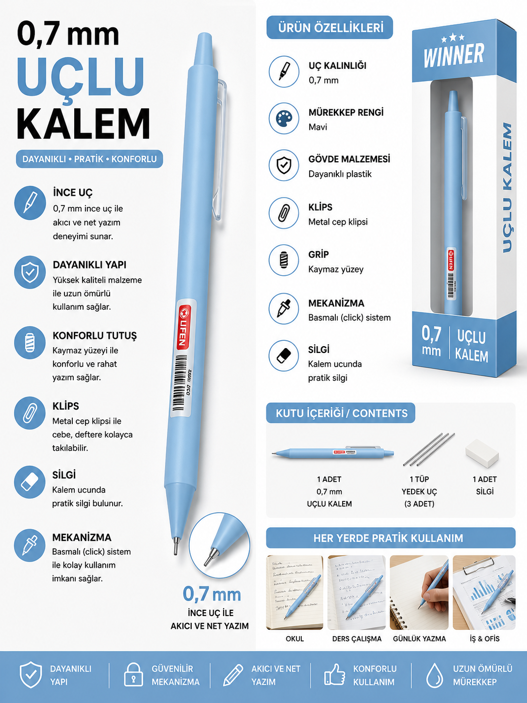UFEN Versatil Uçlu Kalem görsel 1